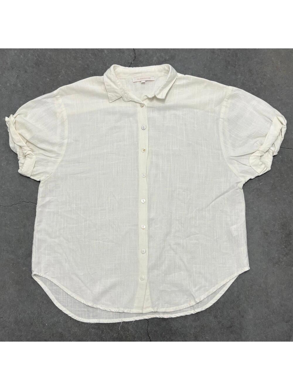 OLIVACEOUS Short Sleeve Shirt Top